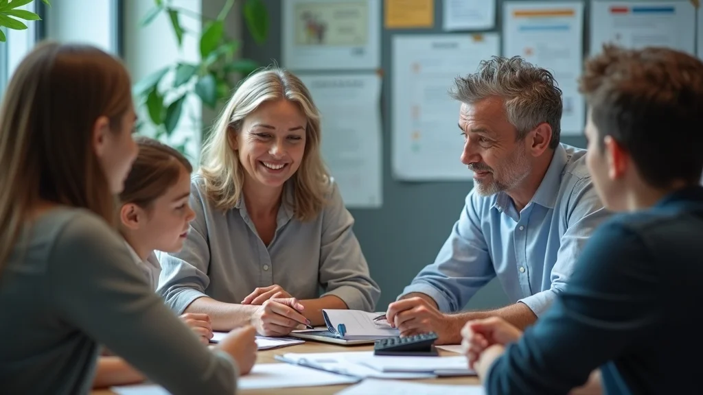 higher tax bracket - Diverse group discussing tax consequences of life changes with tax advisor in an office
