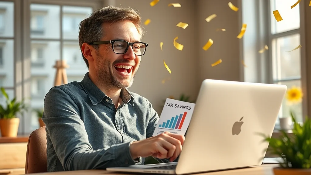 Business owner celebrating tax savings results after strategic tax planning