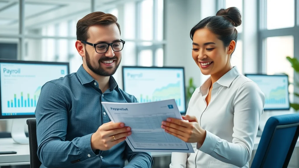 Payroll expert consulting with small business owner on payroll tax compliance checklist and best practices.