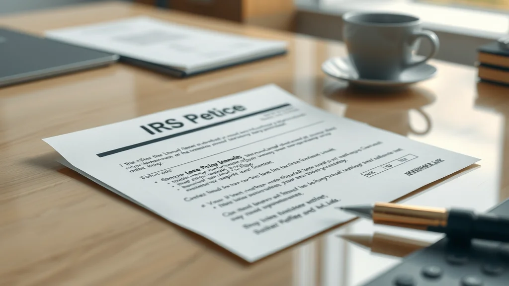 IRS penalty notice letter and payroll tax compliance reminders for small business; risk of tax penalties for late filings.
